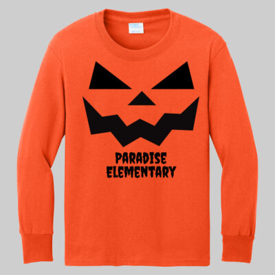 Youth Long Sleeve Shirt - Fall - Jacko Lantern Black Thumbnail
