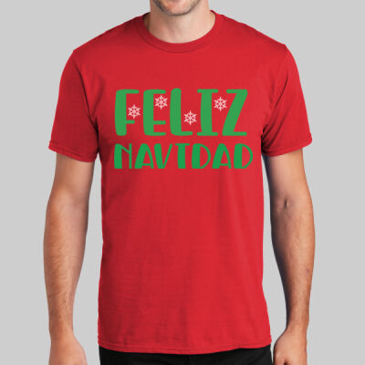 Adult Long Sleeve Shirt - Feliz Navidad - Green Thumbnail