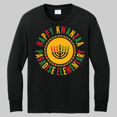 Youth Long Sleeve Shirt - Happy Kwanzaa Thumbnail