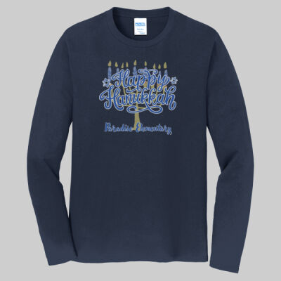 Adult Long Sleeve Shirt - Happy Hanukkah Thumbnail