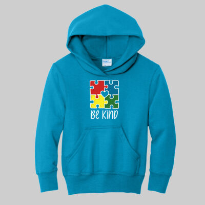 Youth - Be Kind Puzzle Hoodie - Autism Awareness Thumbnail