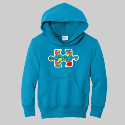 Youth - Puzzle Piece Hoodie - Autism Awareness Thumbnail