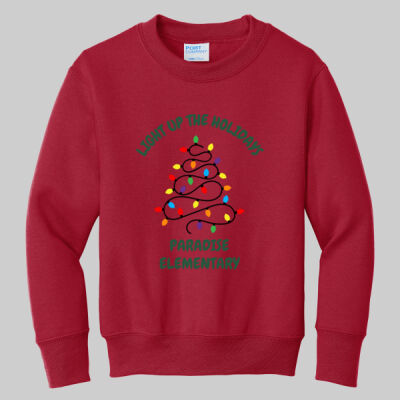 Youth Crewneck - Light Up - Green Thumbnail